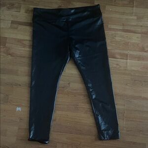 Faux leather pants